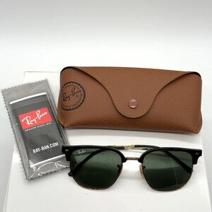 Ray-Ban New Clubmaster Sunglasses Black on Gold Green RB4416 Classic 601/31